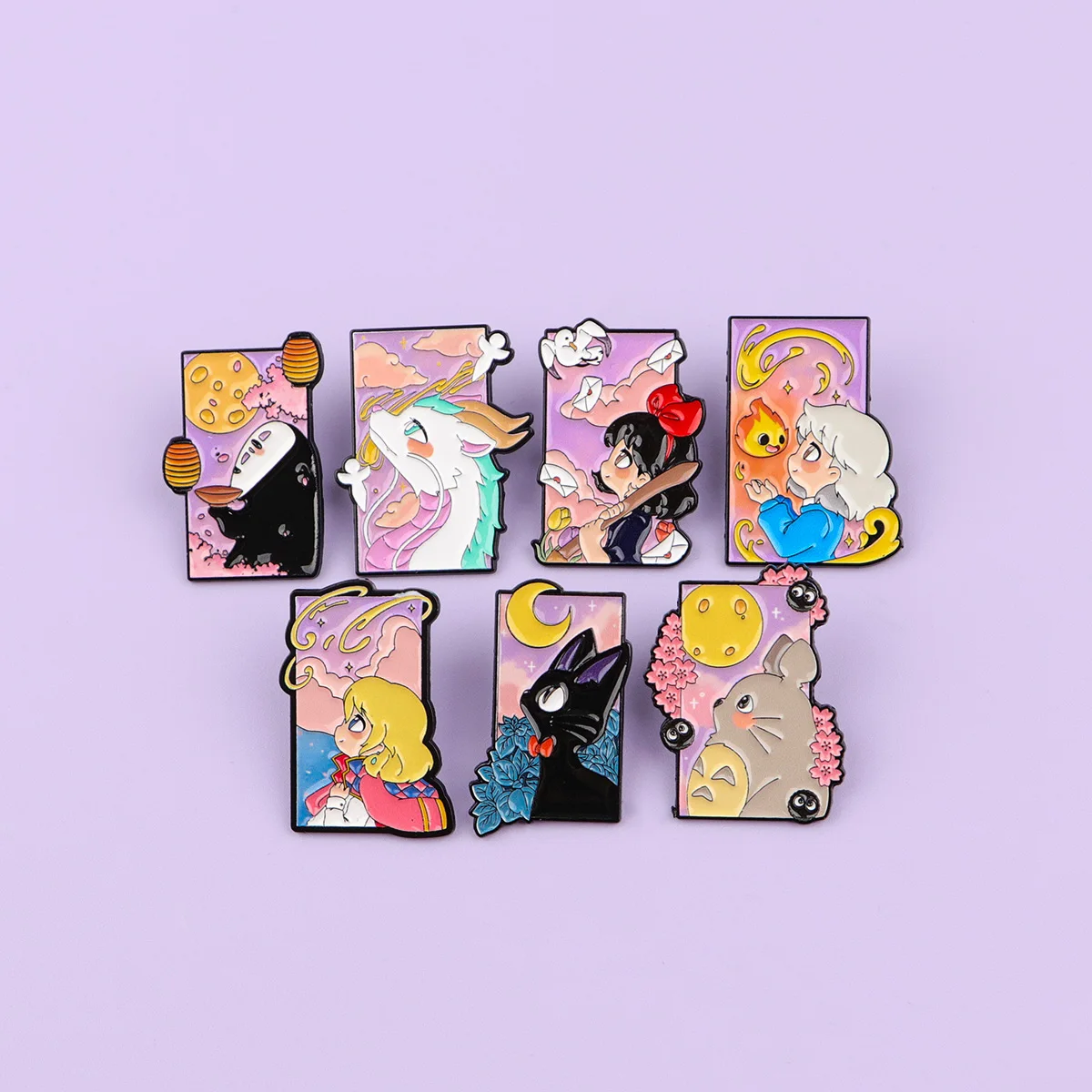 شفاء الأفلام اليابانية التلبيب دبابيس لحقائب الظهر المعادن المينا دبوس دبابيس شارات أنيمي مجوهرات الأزياء اكسسوارات هدايا #4