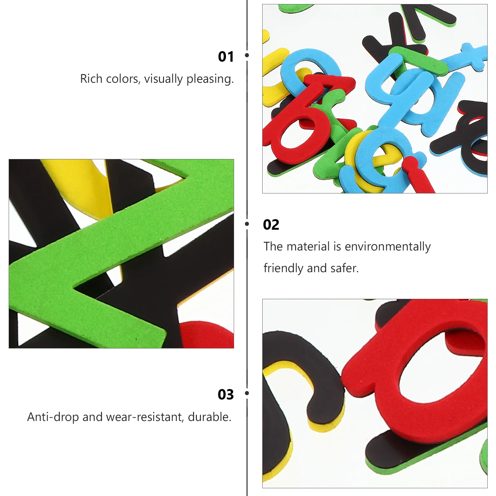 

Letter Magnetic A-Z Alphabet Fridge Magnets Numbers Children Educational Toy Eva Office