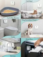 DownyPaws 4000mAh Smart Cat Odor Purifier For Cat Litter Box Deodorizer Pet Toilet Air Purifier Dog Cat Litter Deodorant 6