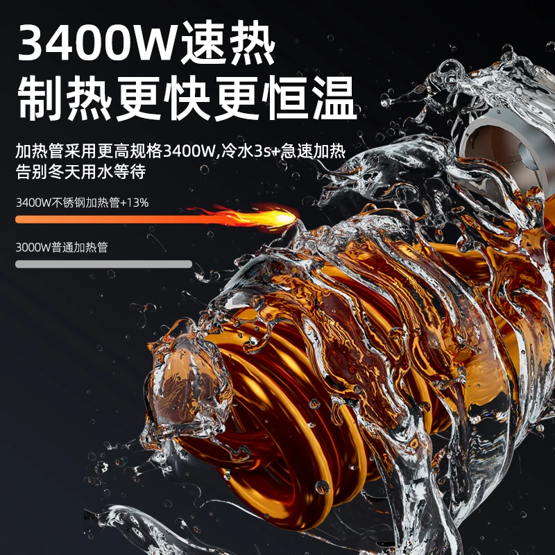 Instant Electric Faucet - Quick-Heating, 360° Swivel, Kitchen/Home Use, Hot & Cold Dual Mode