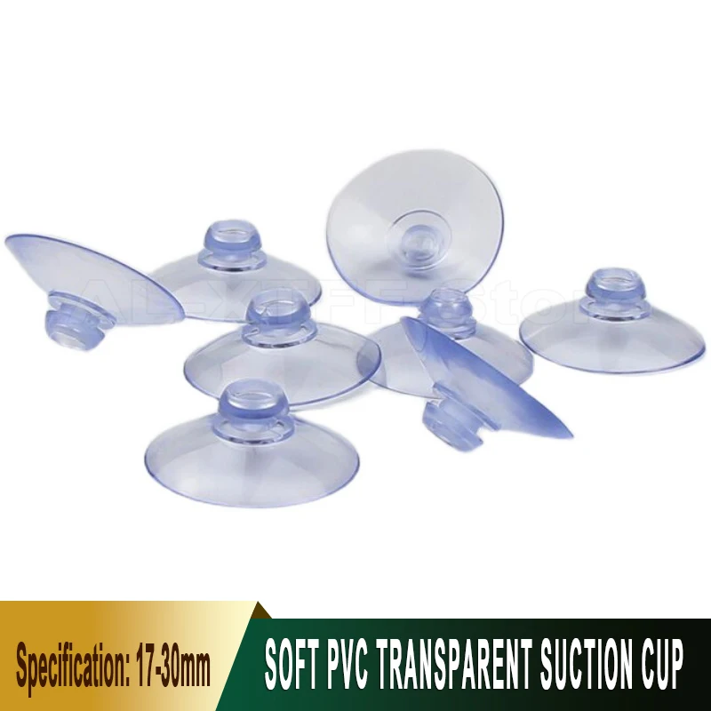 

5-50Pcs PVC Transparent Suction Cup Mushroom Head Strong Vacuum Suction Cup Hook Window Decoration Wedding Car Glass Hanger