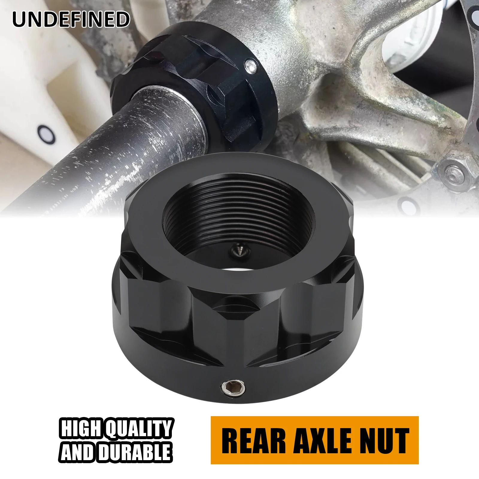 CNC Aluminum ATV Accessories Rear Locking Upgrade Axle Nut Black Fit For Yamaha BREEZE Banshee 350 Blaster 200 YFZ350 YFS200