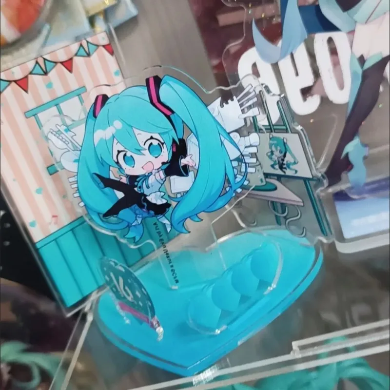 Hatsune Miku Acrylic Stand Figure Hatsune Miku Project Diva Anime Peripherals Desktop Ornament Cute Q Version Acrylic Ornament