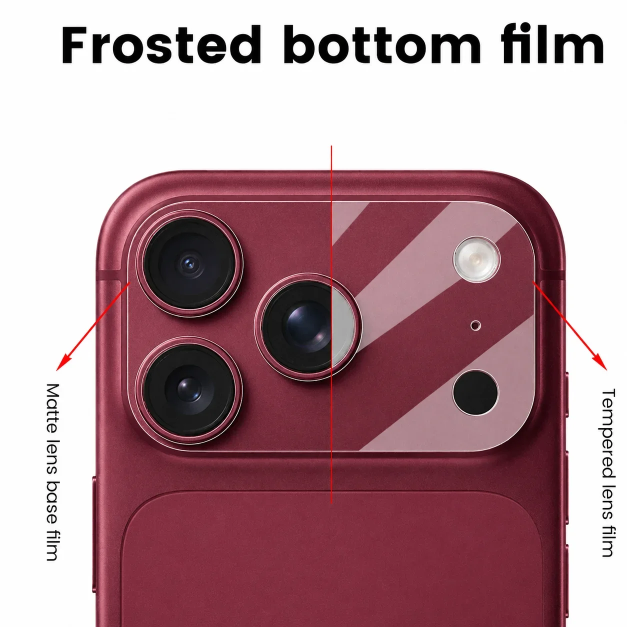 4Pcs HD / Matte Lens Fibre Base Protective Film For iPhone 18 17 Pro Max Transparent Fiber Hollow Lens Protector Films ﻿