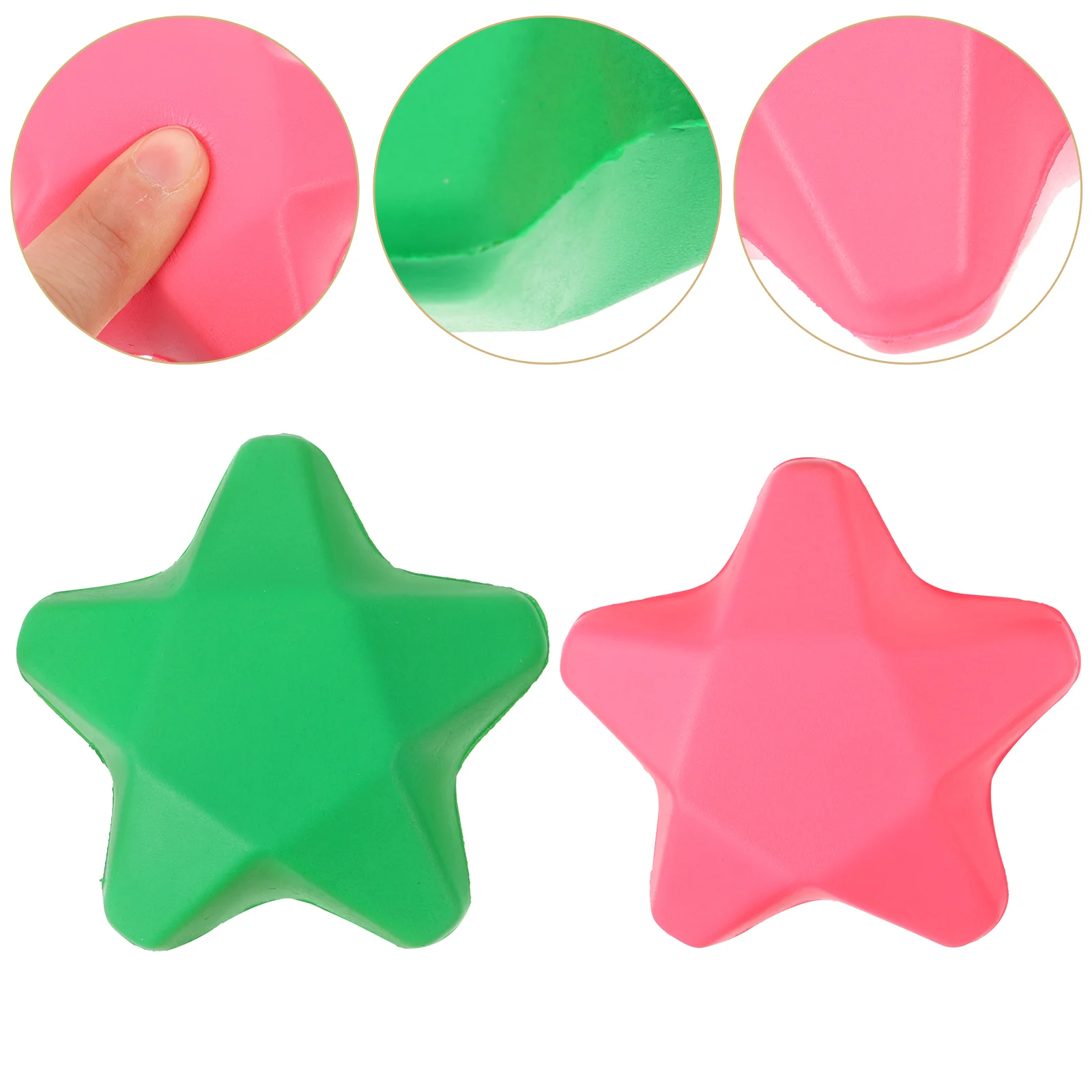 4 Pcs Grip Ball Five-pointed Star Hand Training Equipment Pu Finger Strengthener