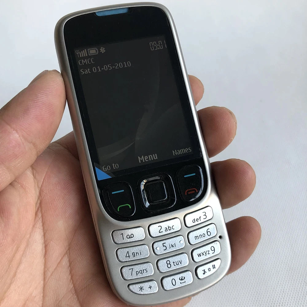 Original 6303 Classic 6303c Unlocked Mobile Cell Phone GSM 2G 3MP English Russian Arabic Keyboard Cellphone