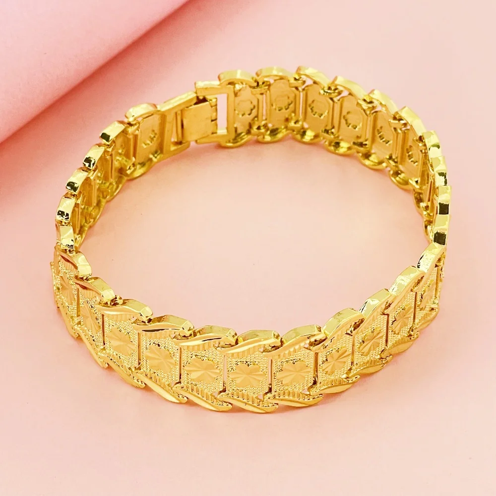 

Fashion gold color 1.6CM rice watch bracelet hot selling jewelry wedding engagement gift