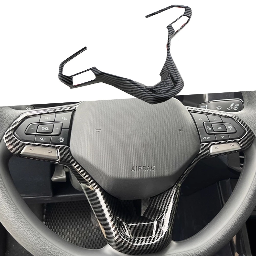 Per Volkswagen VW Tiguan Touareg Jetta Golf 8 T-roc Taos Altas 2022-2025 Coprivolante Trim ABS Decorazione Interni