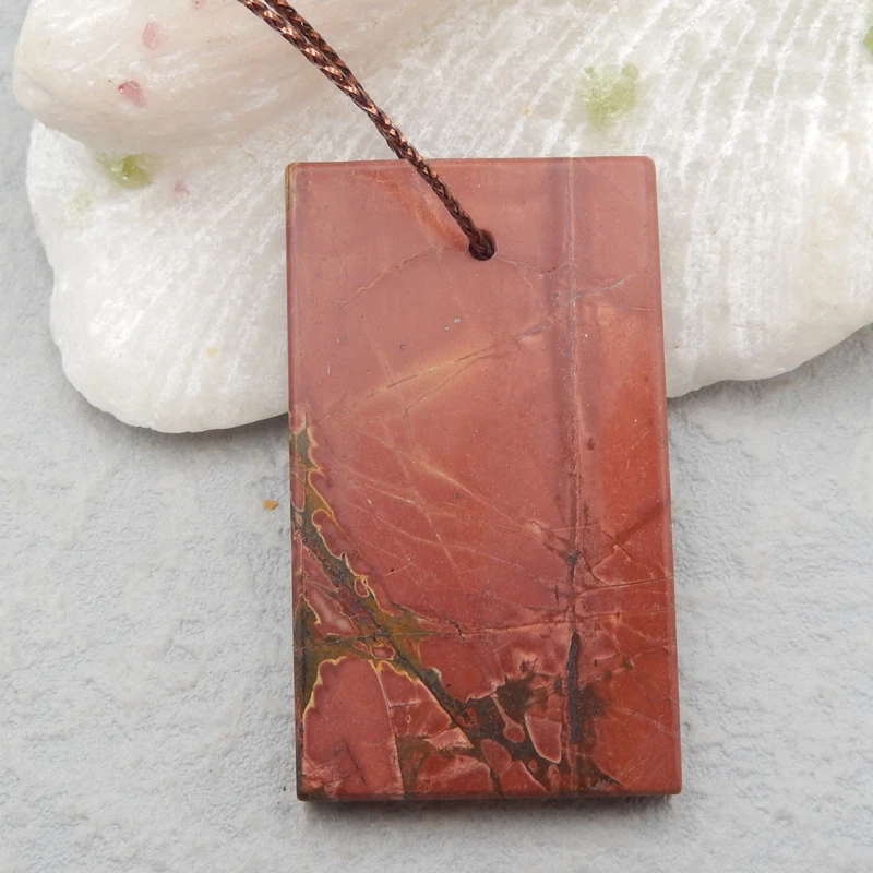 

Natural Gemstone 1pcs Multi-Color Picasso Jasper fashion Cross Pendant45x27x5mm16g