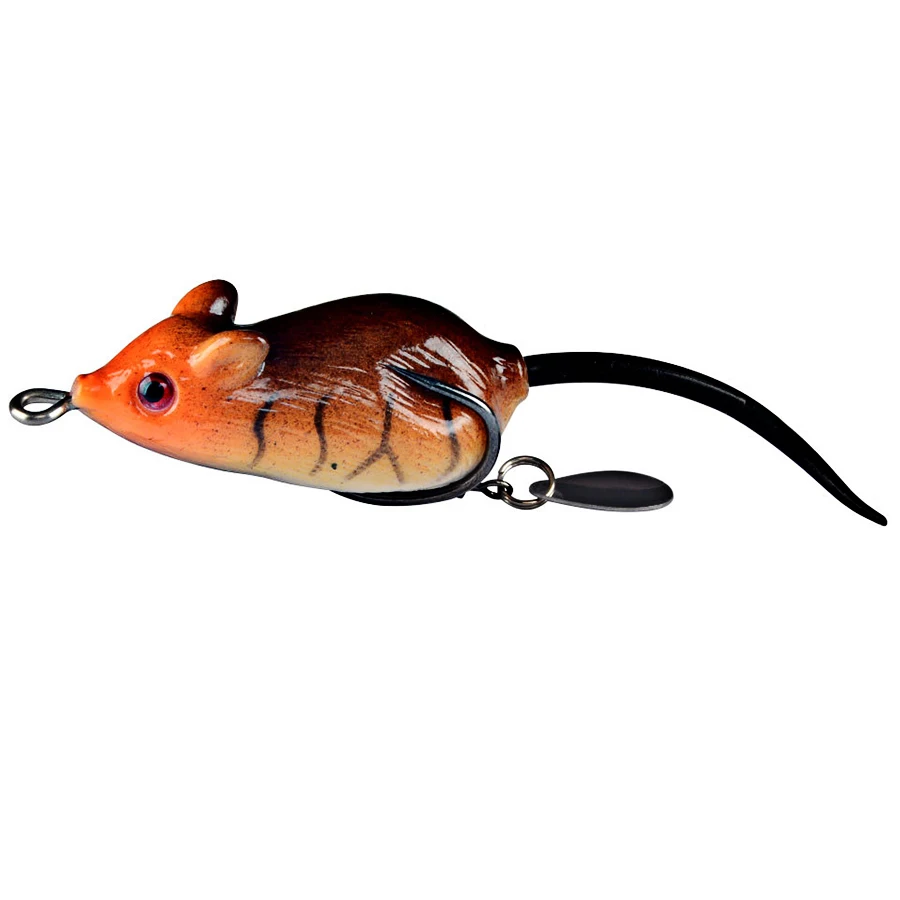 1pcs Soft Plastic Mice Rat Tube Frog Artificial Bait For Fishing Tackle Mouse Swimbait Pike Bass Floating Fishing Lures Topwater image 2