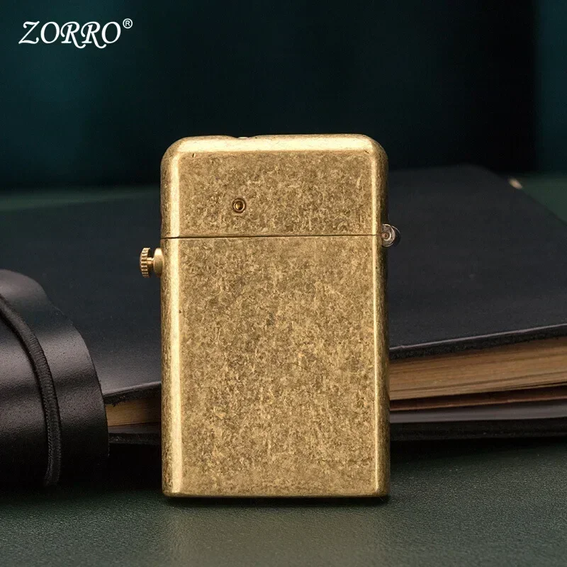 ZORRO Torrance Brass Kerosene Lighter Windproof Ejection Ignition Replica Retro Collection High-end Gift for Men