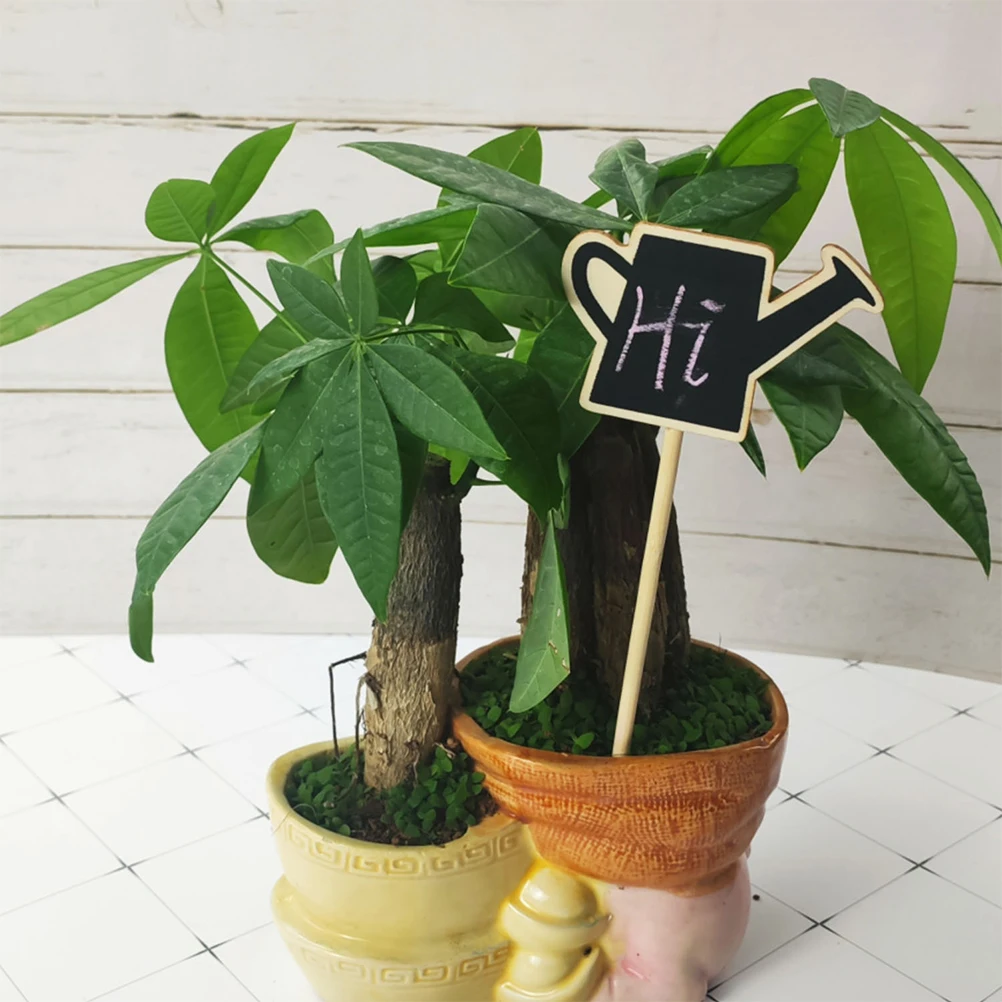 

20pcs Blackboard Signs Wooden Cards Small Chalkboard Craft Decor Dining Table Food Labels Party Plant Stakes Buffet Signs