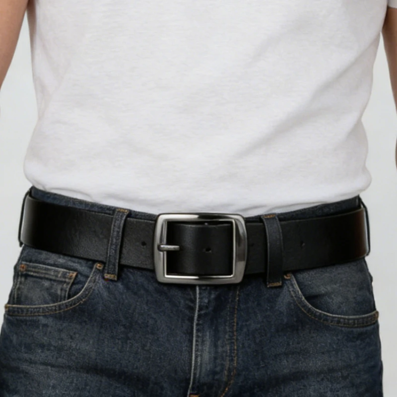 

Мужской и женский ремень из микрофибры с пряжкой-иглой, модный, универсальный, повседневный, для ежедневной носки, унисекс, аксессуар, подарок