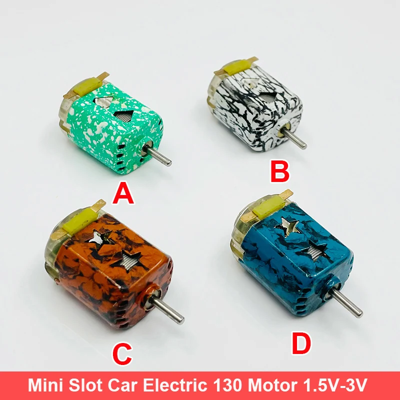 Мини Быстрый Слот автомобиля электрический двигатель 130 1,5 В постоянного тока 2,4 В 3 в ультра-высокая скорость двигателя охлаждение отверстие DIY RC игрушка 4WD Слот Гоночный Автомобиль