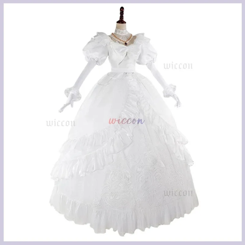 

Game Identity V Mary Bloody Queen Косплей Костюм Кожа Обещанный День Белое Свадебное Платье Суета Опора Парик Женский Сексуальный Карнавальный Костюм