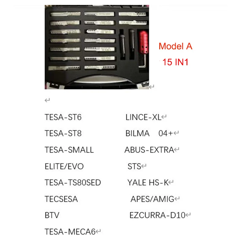 TinFoil s القصدير احباط اليورو الأوروبي نموذج A 15 في 1 TESA-ST6 ST8 MECA6 TECSESA STS BTV EZCURRA-D10 مفتوح سميث #4
