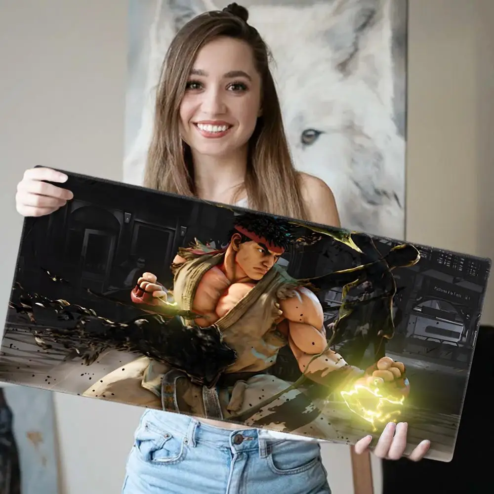 Mouse Pad Cute HD Desk Pad Extended Gaming Keyboard Mats Large 90x40cm XXL S-street fighter Gamer Mousepad