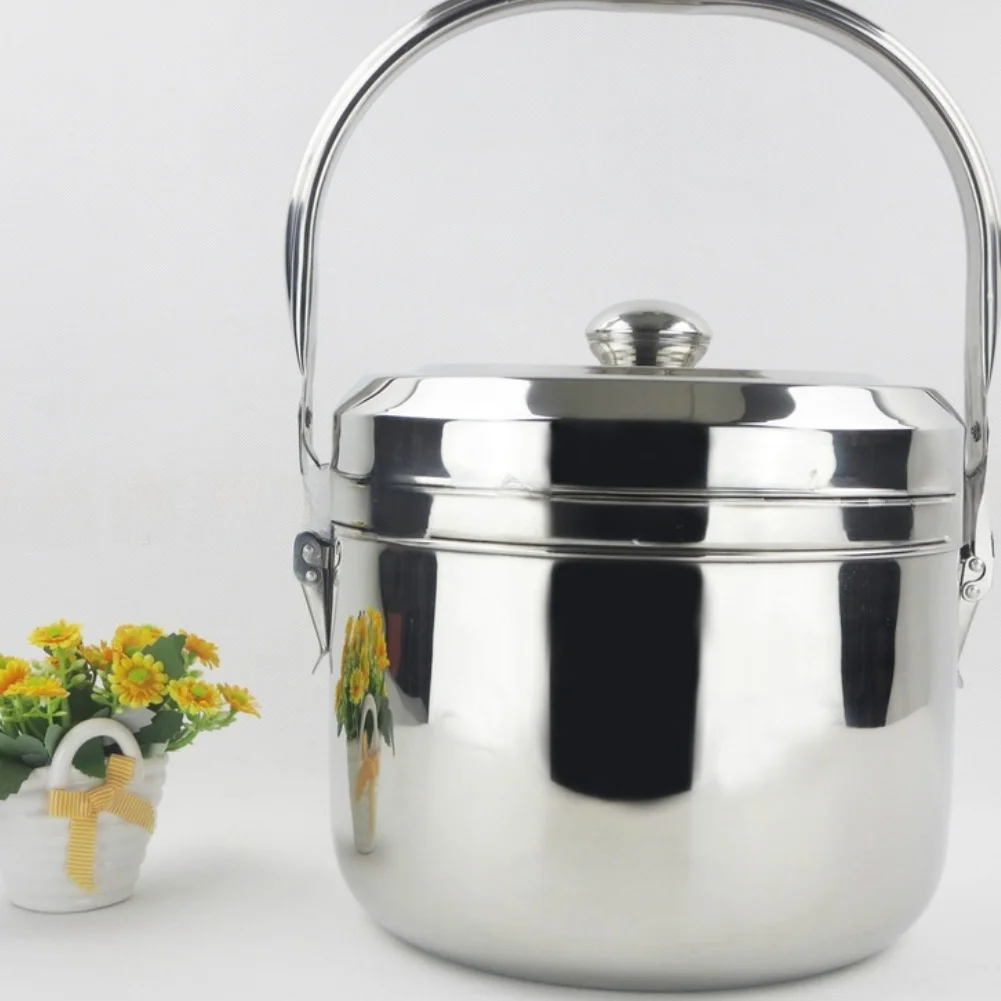 6.8L Stainless Steel Vacuum Insulated Thermal Cooker for Slow Cooking For Soup Stew and Grains Without Continuous Flame or Power