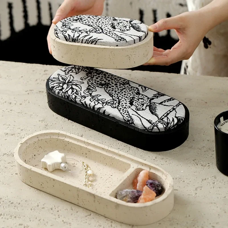 

Поднос ваби-саби, органайзер-держатель для колец из натурального камня, подставка в стиле бохо для серег, ожерелья, часов, минималистичная тарелка для ювелирных изделий для женщин