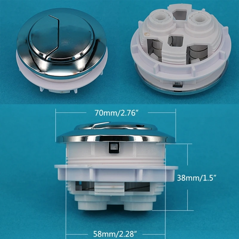 Round Toilet Push Button Double Push Flushing Button Toilet Water Button Dropship