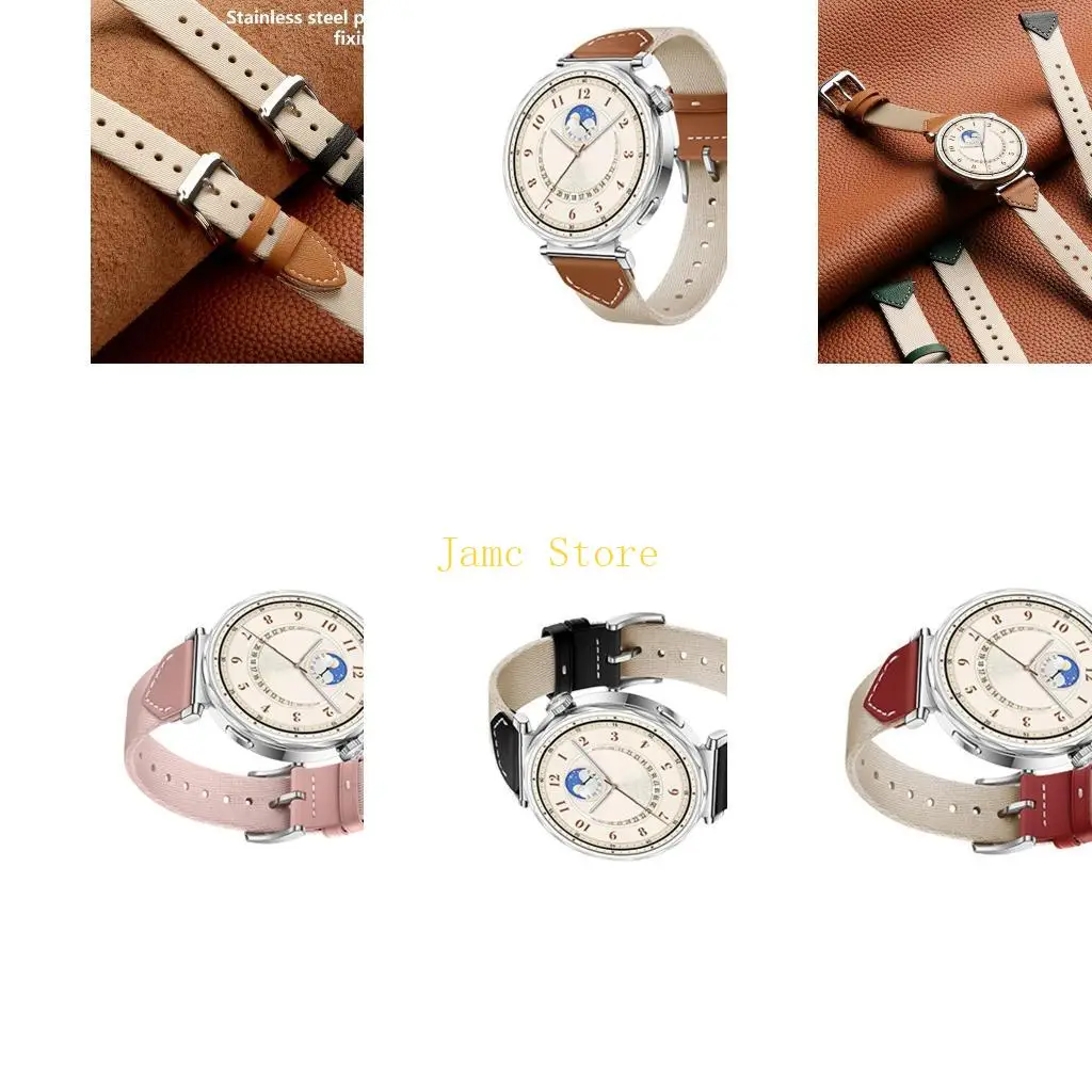 

LX0B Многофункциональные тканые браслеты Модный ремешок для часов Удобный ремешок на запястье Подходит для GT5 18 мм интерфейсы