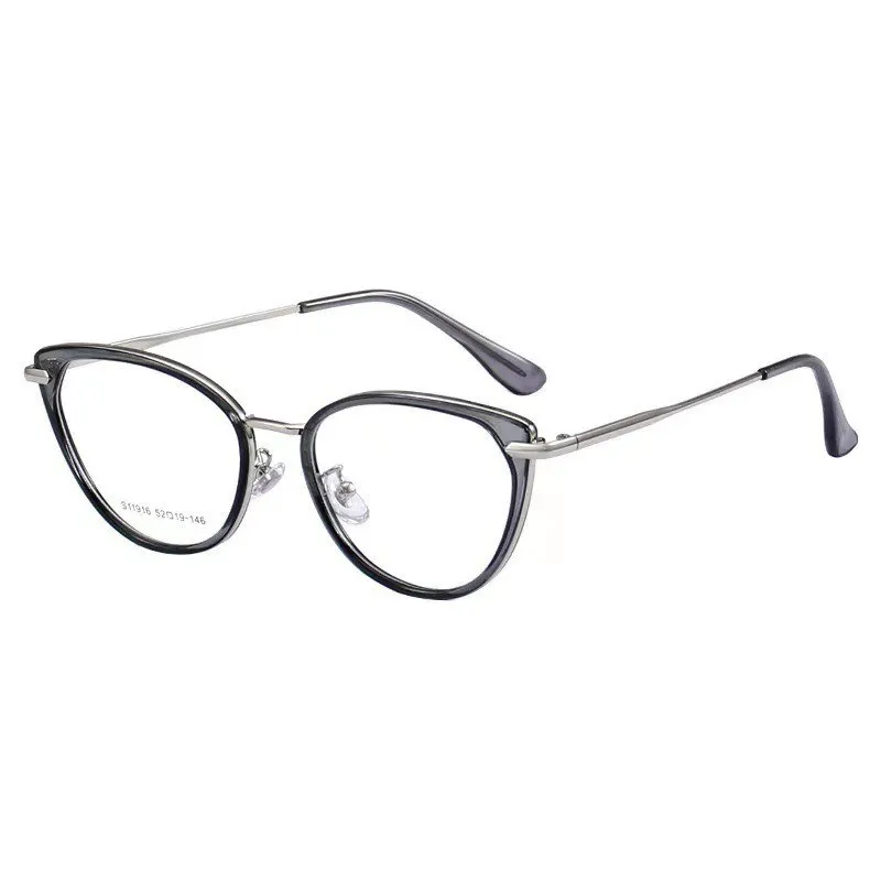 Ein Paar modische Cat-Eye-Brillen mit Blaulichtfilter und flachen Gläsern für Damen, Retro-Stil, einzigartige Dekoration, Weihnachtsgeschenk – Detail 5