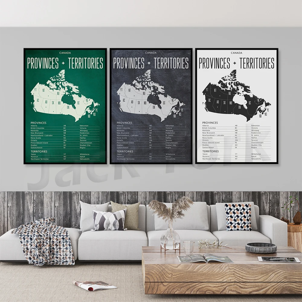 Canada Provinces and Territories Classroom Poster or Homeschool Decor
