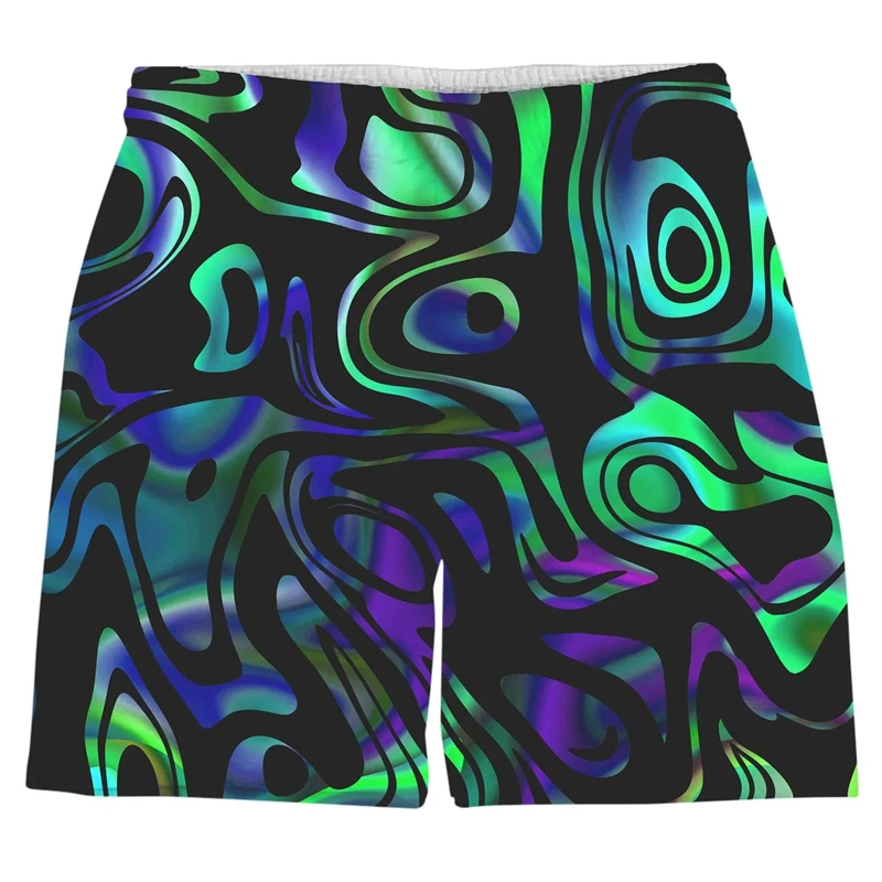 Colorful Graffiti 3D Printed Surfing Board Shorts Cool Summer Street Hip Hop Swim Trunks For Men Kids Hawaii Travel Beach Shorts