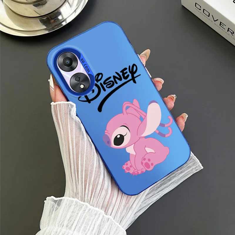 Disney Stitch Cute For OPPO A 31 37 38 55 57 58 74 76 78 94 98 Reno 6 7 8 Z T Pro Colorful Phone Case Soft Funda Silicone Cover