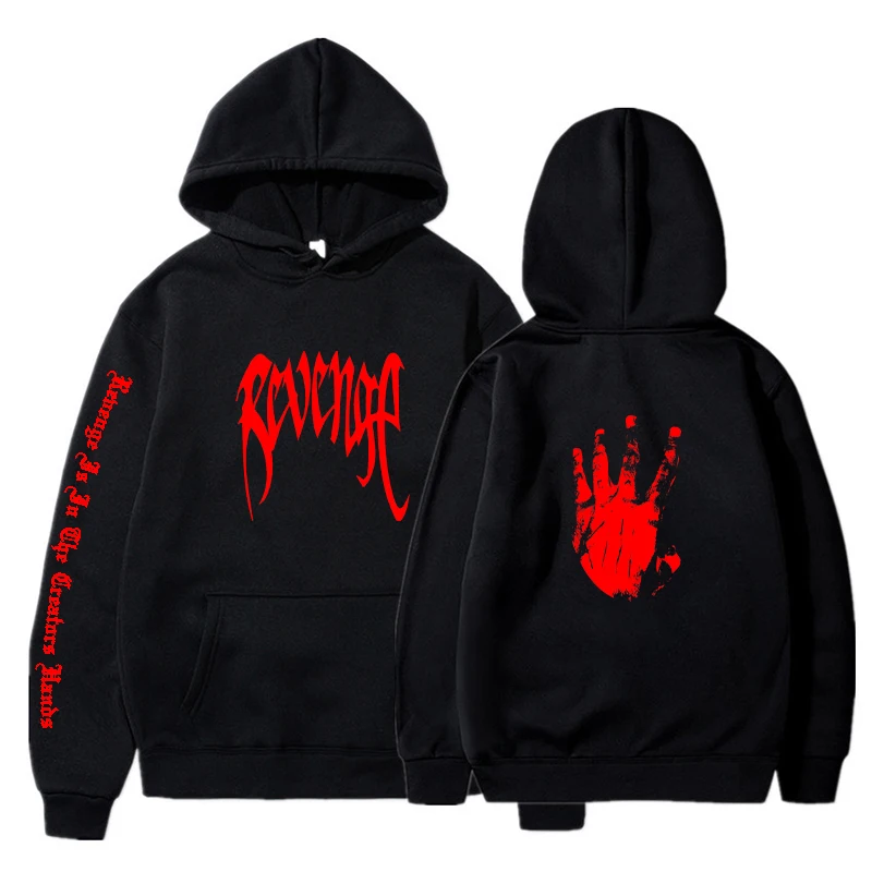 Revenge hoodies Men Fashion Printed Long Sleeve Sweatshirts Women Casual Harajuku Hip Hop Streetwear Hooded Pullovers Sudaderas