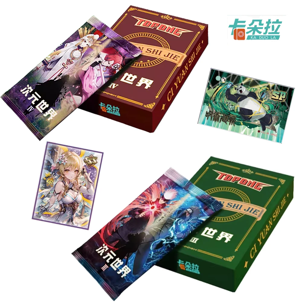 Ka Duo La Anime Bleach Naruo One piece Demon Slayer Card Characters CCG Tcg Flash SSP SP Game Playing Cards Kids Toys Gift