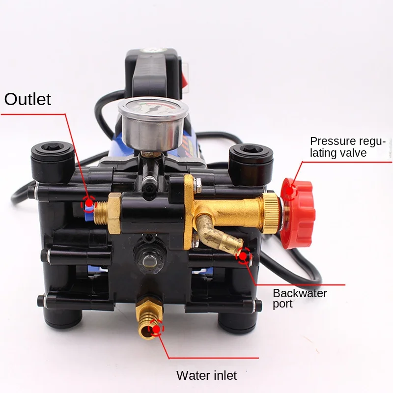 12 V/24 V/60 V/72 V/220 V Plunger Agricultural Sprayer Electric High Pressure Pump Spraying Car Wash Irrigation Sprayer