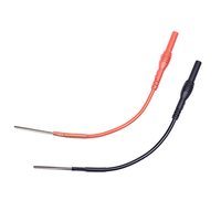 2pcs Silicone Flexible Spoon Back Probe For 4mm Banana Plug Test Leads Automotive Post Probe Kit With Circular Connector Pins