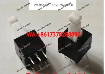100pcs  [VK] Square head self locking switch 8.5*8.5  8.5*8.5mm double row 6 pin 6 foot lock  button  20mm