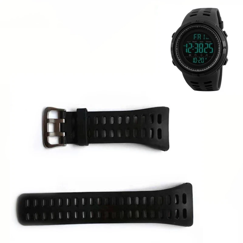 For Skmei 1254 1645 1655 1250 1295 1360 1251 Plastic Wristband Adjustable Replacement Watch Strap Band Sports Watch Accessories