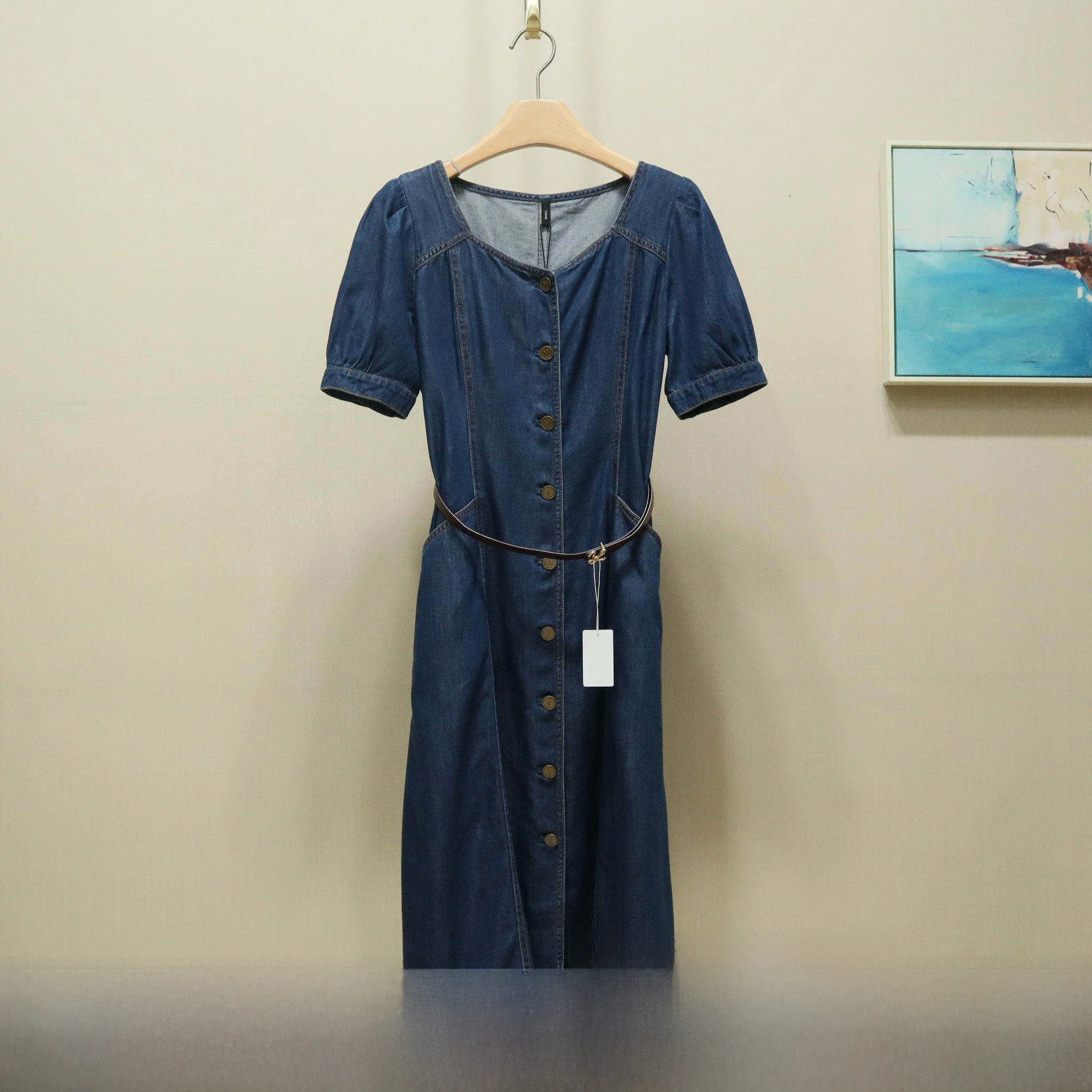 

Slimming Denim Dr Summer New Sle 2025Y Sing Comfortable Breathable Korean Version Loose Fit Cotton Blend ort Sve ro...