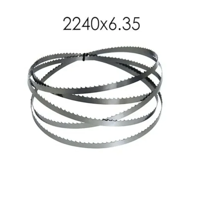 2Pcs SK5 밴드 톱 블레이드 2240 띠톱 블레이드 2240mm 6.35mm 0.35mm 6T TPI 목재 비철 금속 플라스틱 절단 용