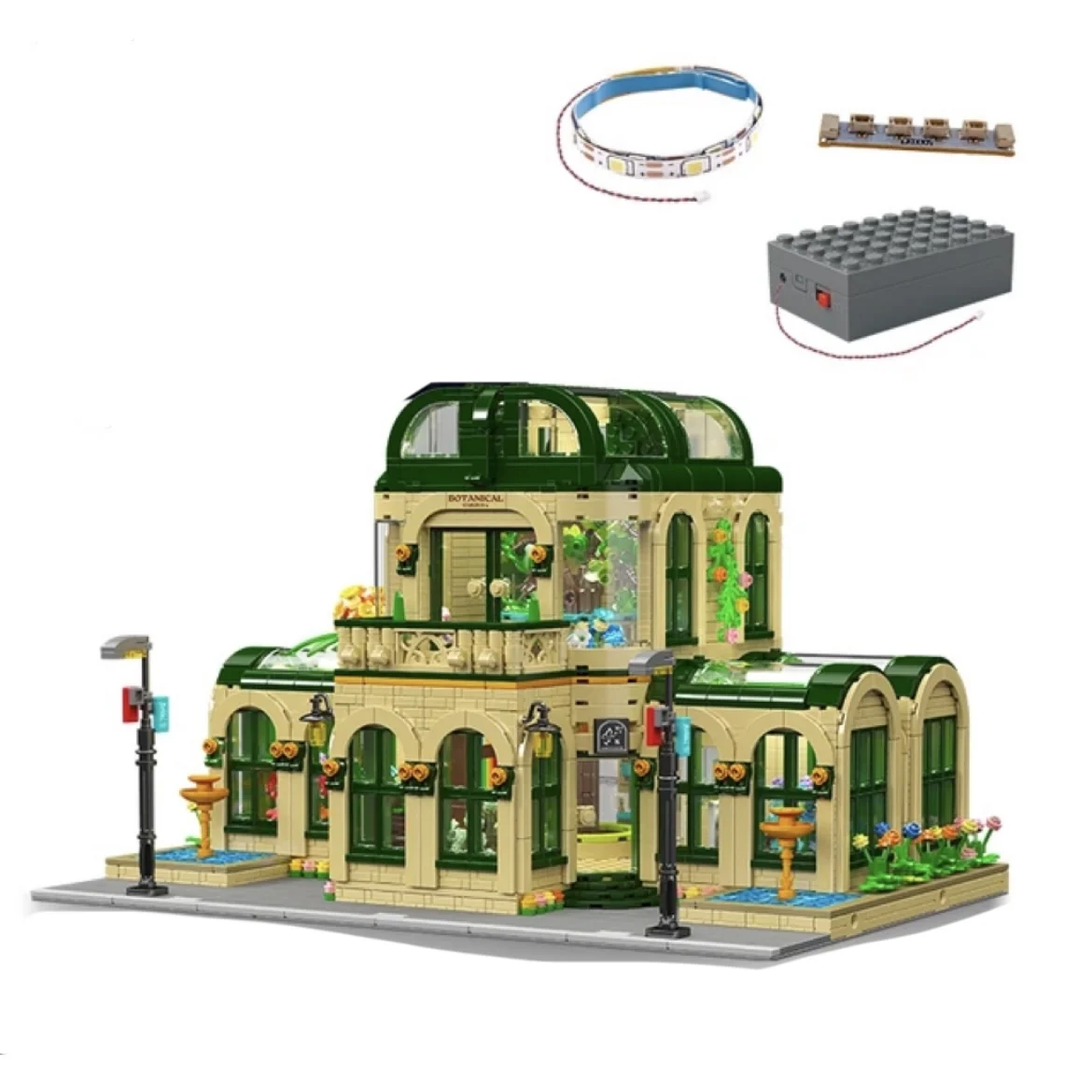 

Mould King 16057 Streetview Building Block The MOC Dome Bontanical Garden Model Assebly Brick Toys Set Kids Christmas Gifts