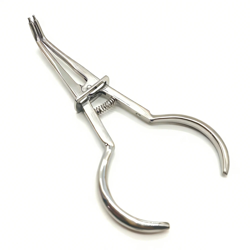 AG 1PCS Dentistry Dam Clamp Placement Plier For Dentist Clinic Rubber Dental Orthodontic Clips Pliers Tools