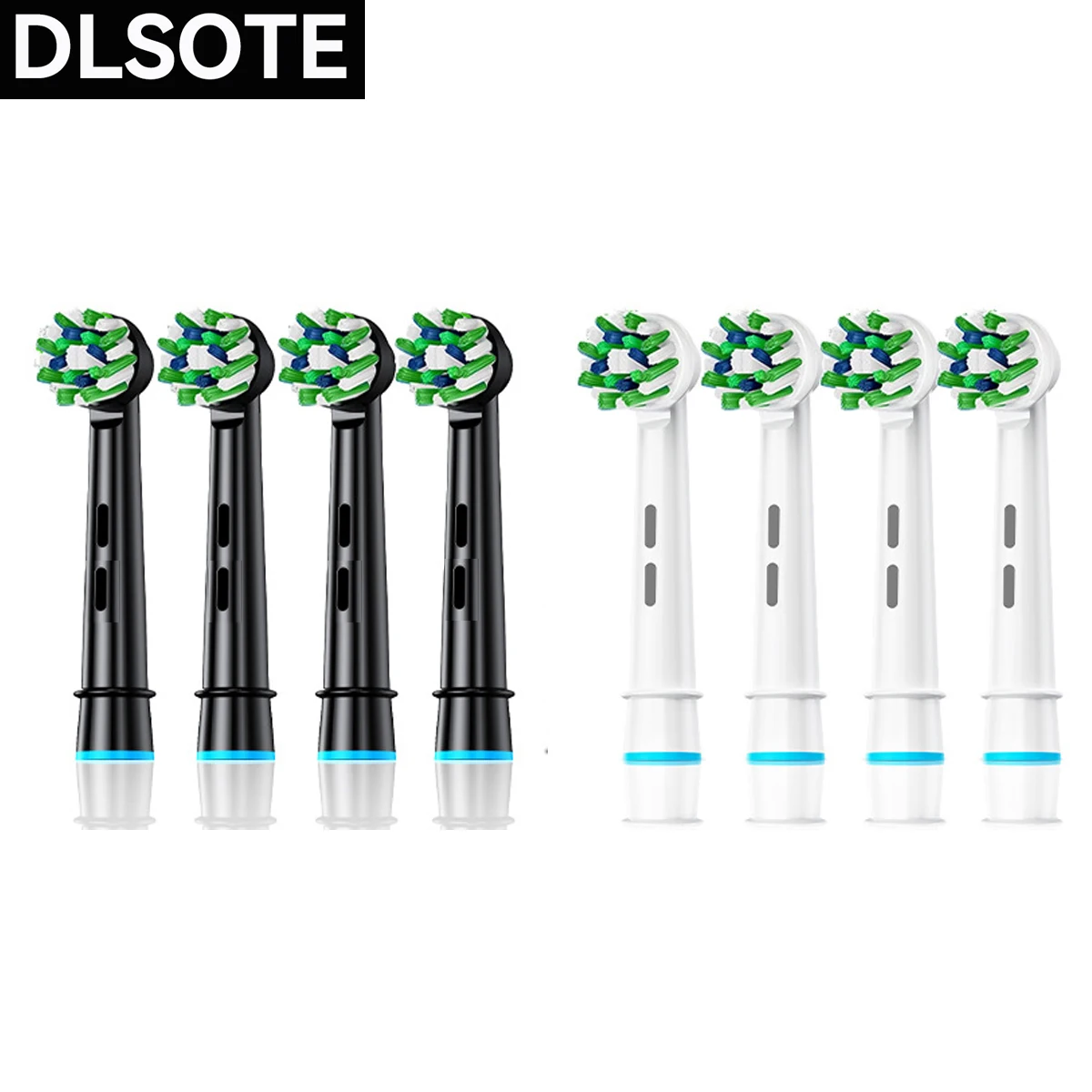 DLSOTE 4/8 PCS 3D Rotating Replacement Adult Electric Toothbrush Heads Brush EB50-X