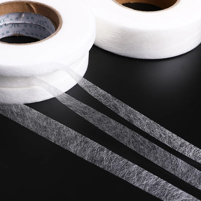 70Meters Black White Double-sided Interlining Adhesive Fabric Clothes Iron On Hem Tape Interlining Web DIY Sewing Accessories