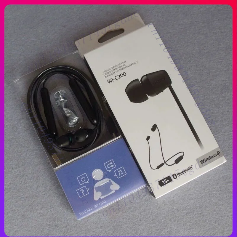 

1Pcs original for Sony C200 wireless stereo, neck-mounted Bluetooth sports waterproof and sweat-proof earphones, black