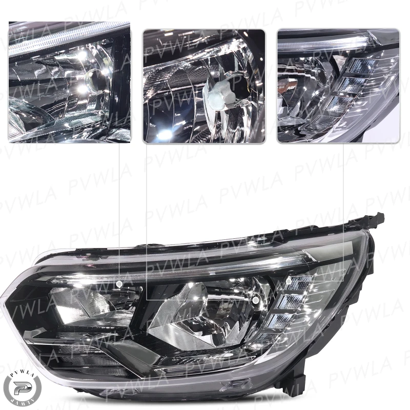 7Pin HeadLights For Renault Express 2021 2022 2023 2024 Front Bumper HeadLamp Car Accessories 260605755R 260103369R