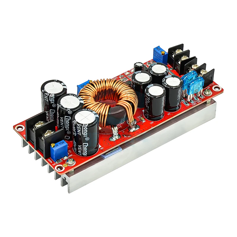 1200W 20A DC Converter Boost Step-up Power Supply Module IN 8-60V OUT 12-83V With Heat Sink 1200 W 12V to 24V 48V 1200W 20A DC