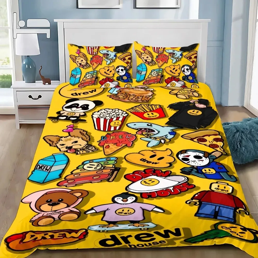 

Exquisite 3D Justin Bieber Wallpaper Drew House Digital Printing Bedding Set Duvet Cover Comforter Bed Adult Girls Boys Gift