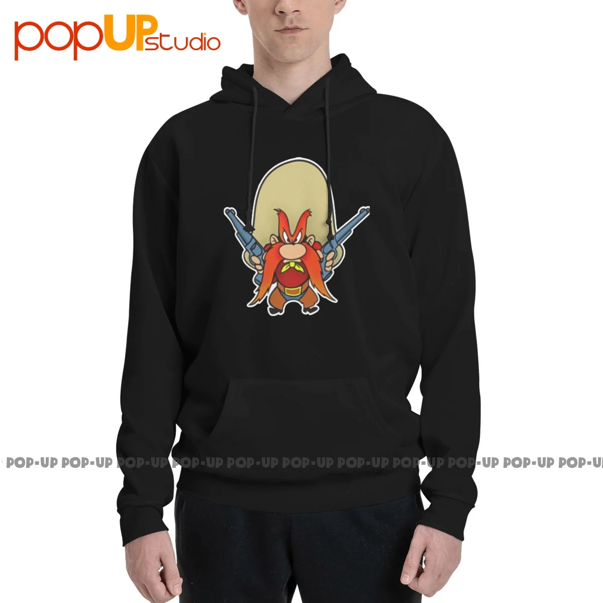 Yosemite Sam Cowboy 49Er Pistol Shooting Revolvers Cartoon Wild We Hoodie Sweatshirts Hoodies Casual Vintage