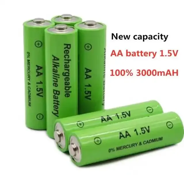 Nouvelle batterie Rechargeable 1.5V AA 3000mAh pour horloges, souris, ordinateurs, jouets, etc.