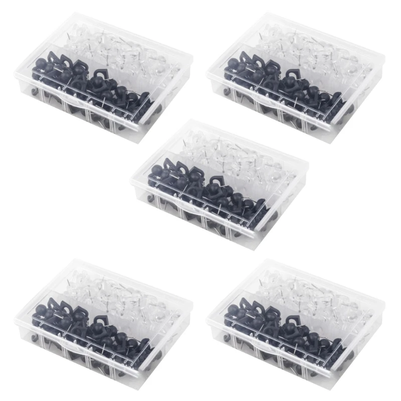 200/300Pcs Push Pin Hooks, Push Pin Hangers, Decorative Thumb Tacks Hooks For Wall Hanging, Bulletin Board Hook Pins