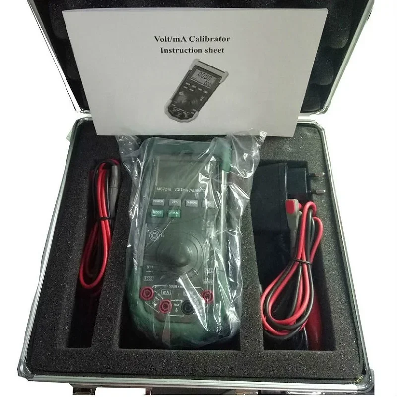 1mA high accuracy digital volt/mA calibrator multimeter MS7218 with simultaneous mA source and measurement