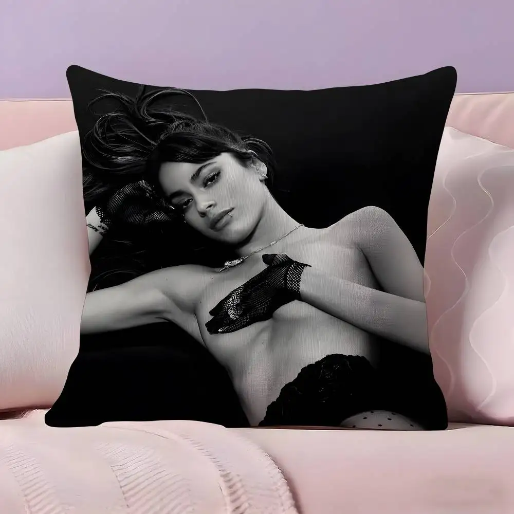 غطاء وسادة Singer M-Martina S-Stoessel TINI مصنوع من نسيج فائق النعومة وصديق للبشرة مثل الراحة وسحاب مخفي #5